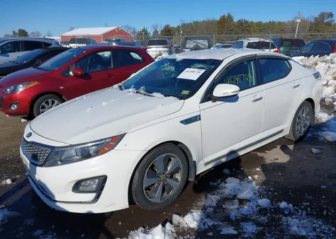 2014 Kia Optima Hybrid Ex from USA, damaged, VIN KNAGN4AD1E5073684